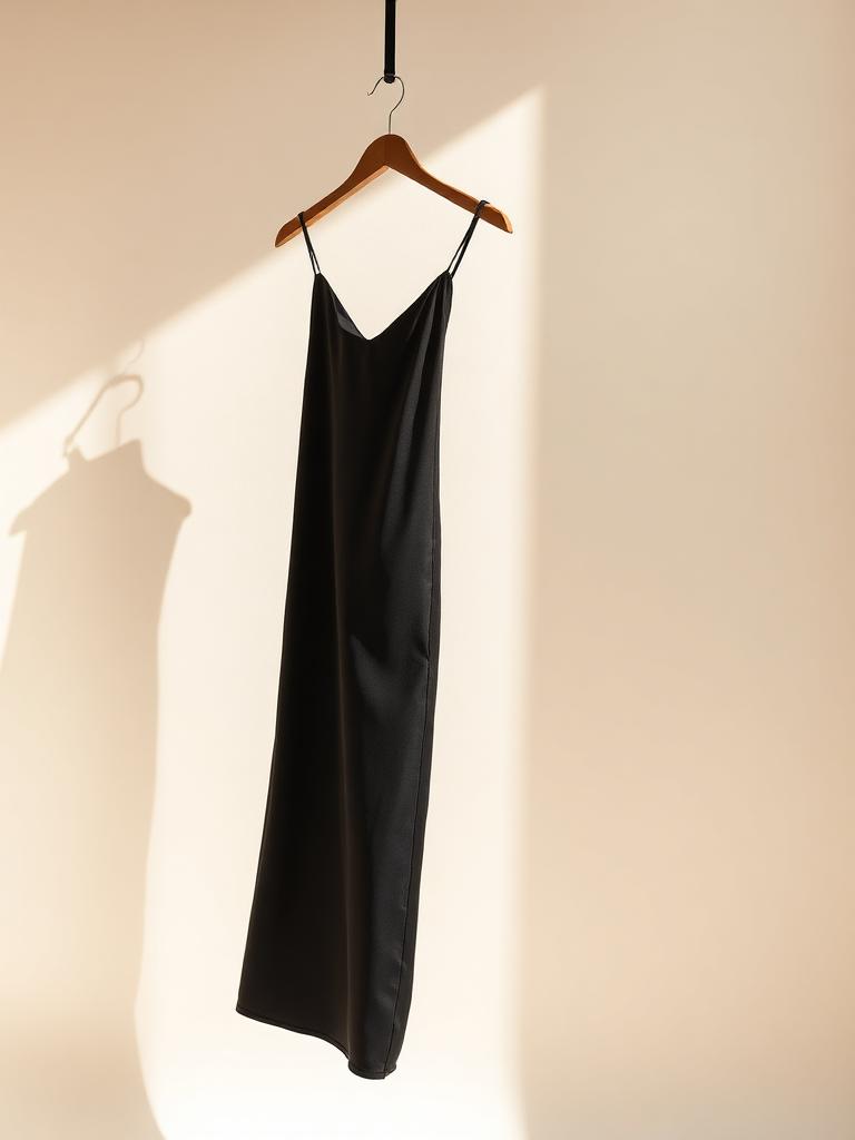 Little black slip dress